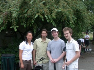 2004 MedGen Golf Tournament Francine Ling, Louis Lefebvre, Michael Peirce, and Aaron Bogutz
